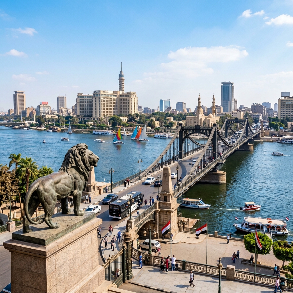 Structural Integrity - Qasr El Nil Bridge in Cairo